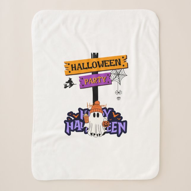 Halloween Party Sherpadecke (Vorderseite)