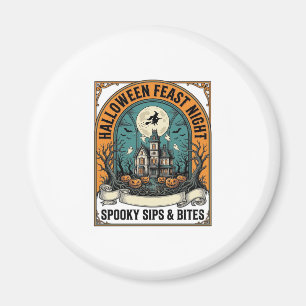Halloween-Party-Shirt Grusel-Fest Geisterhaus_1 Magnet