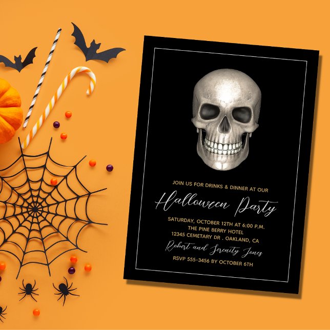 Halloween Party Skeleton Invitation (Créateur téléchargé)