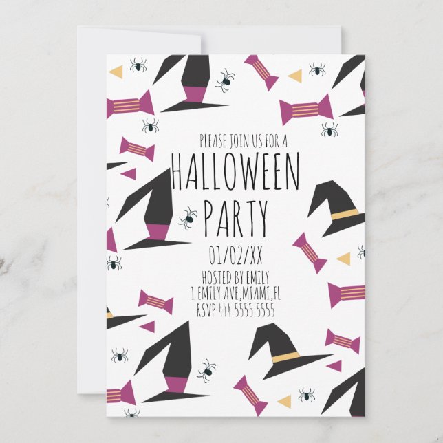 Halloween-Party Spider Hexenhut Candy (Vorderseite)