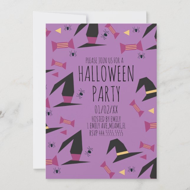 Halloween-Party Spider Hexenhut Candy (Vorderseite)