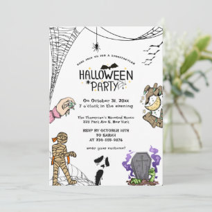 Halloween-Party   Spooker Horror Kostümnacht Einladung