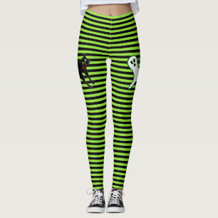 Halloween-Party Spooky Cat Niedlich Ghost Black Gr Leggings