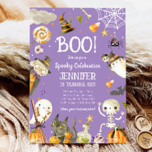 Halloween Party Spooky Celebration Girl Birthday