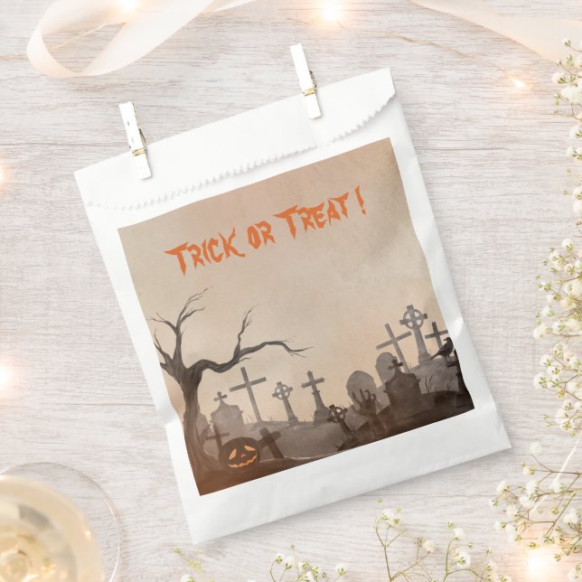 Halloween-Party Spooky Friedhof Geschenktütchen (Ausgeschnitten)