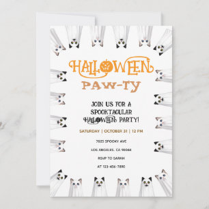 Halloween-Party Spooky Süße Geister Katzen Party Einladung
