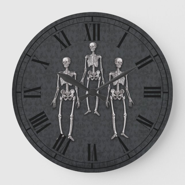 Halloween-Party-Spuk Haus-viktorianisches Große Wanduhr (Vorderseite)