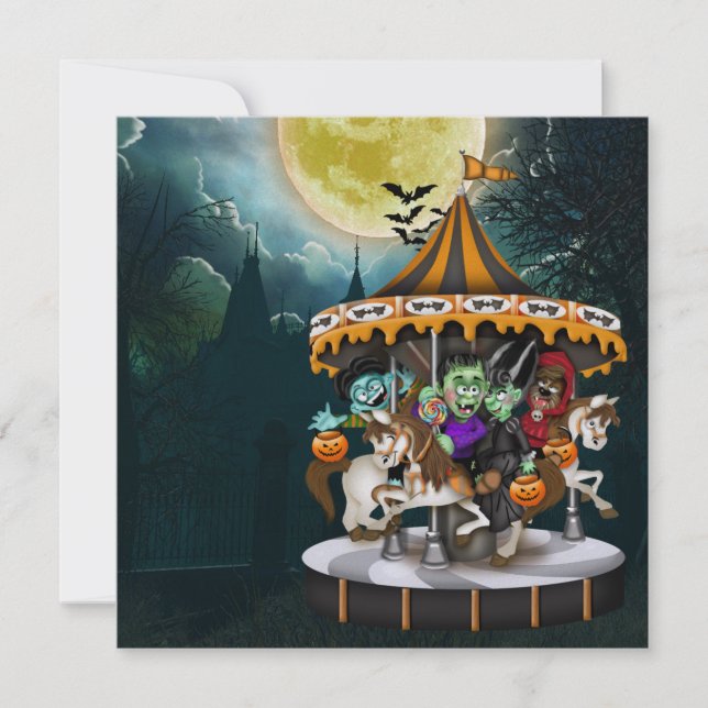 HALLOWEEN-PARTY - SRF EINLADUNG (Vorderseite)