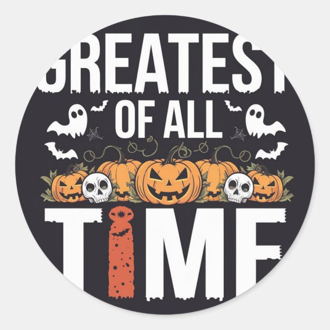 Halloween-Party starren Runder Aufkleber (Vorderseite)