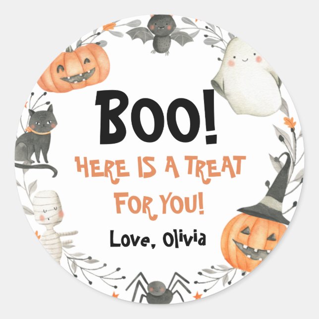 Halloween-Party-Sticker Runder Aufkleber (Vorderseite)