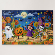Halloween-Party - Süße Illustration Kinder