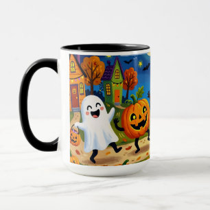 Halloween-Party - Süße Illustration  Kinder  Tasse