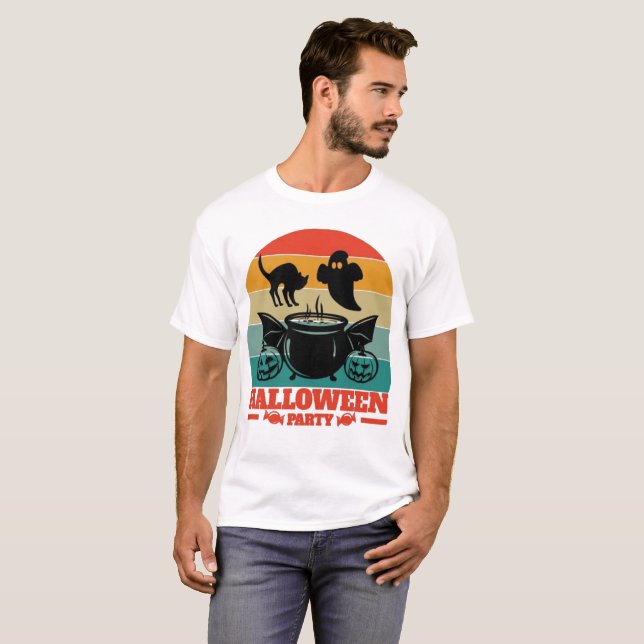 Halloween-Party T-Shirt (Vorne ganz)