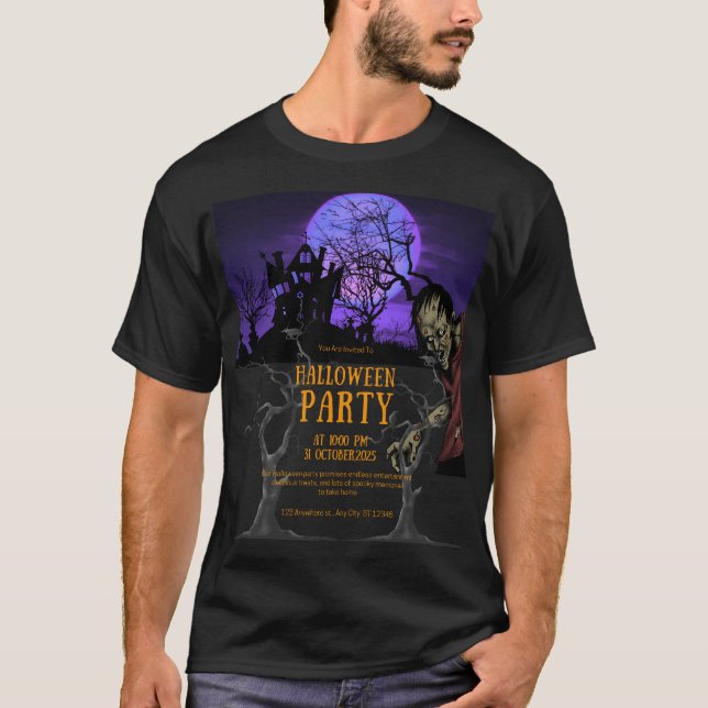 Halloween-Party T-Shirt (Vorderseite)