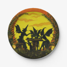 Halloween-Party-Teller, Hexen-Tee-Party