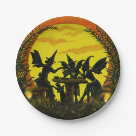 Halloween-Party-Teller, Hexen-Tee-Party Pappteller