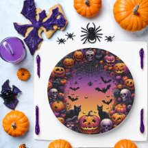 Halloween-Party-Teller: Spookes und festes Design