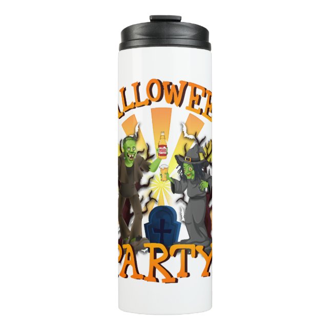Halloween-Party Thermosbecher (Vorderseite)