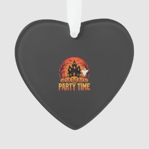 Halloween-Party-Time-Geist-Kürbis-Design_1 Ornament