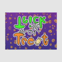 Halloween-Party Trick oder Trete Seidenpapier