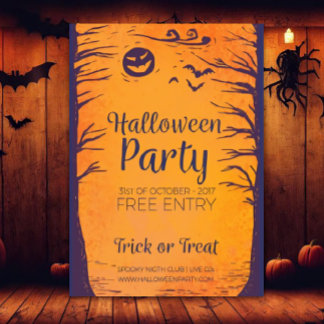 Halloween Party Trick or Treat Invitations