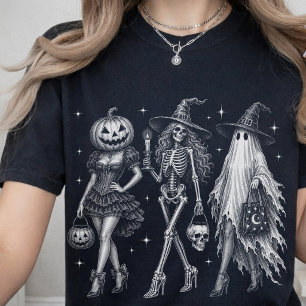 Halloween-Party Vintage-Halloween Gruselige Mädc T-Shirt