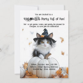 🐈 ‍ Halloween-Party voller Spaß Einladung