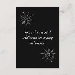 Halloween-Party "Webbed Desire" Einladung