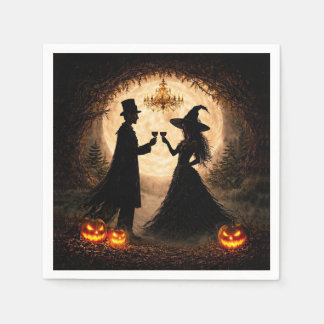 Halloween-Party Wein Thema Serviette