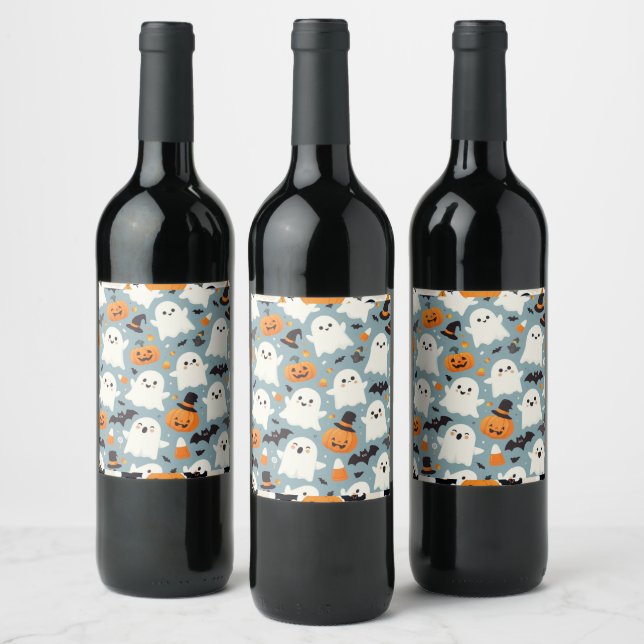 Halloween-Party Wine tasting in der Fattoria Moncu Weinetikett (Flaschen)