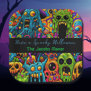 Halloween-Party Zombie und Monster Personalisier Pappteller