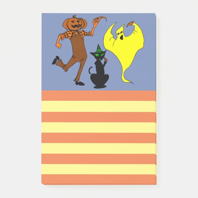 Halloween-Party Zu-BOO Liste Post-it Klebezettel (Vorderseite)
