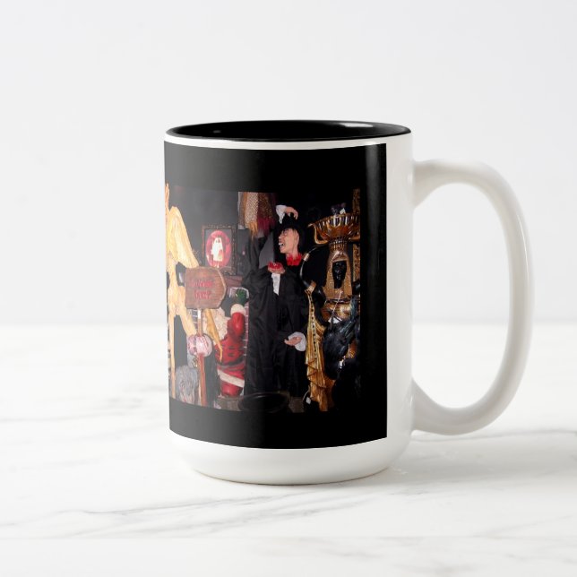 Halloween-Party Zweifarbige Tasse (Rechts)