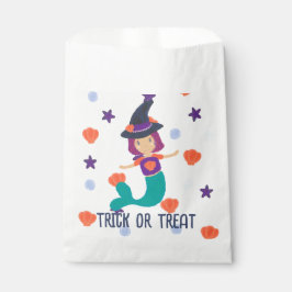 Halloween Pastel Mermaid Hexe in Hexenhut Geschenktütchen