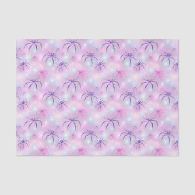 Halloween Pastel Spiders Seidenpapier (Vorderseite)