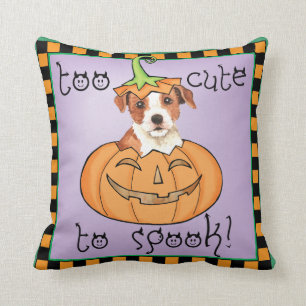 Halloween-Pastor Russell Terrier Kissen