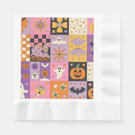 Halloween Patchwork Pattern - Feierliche Plätze mi Serviette