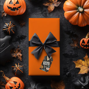 Halloween Pattern Geschenkanhänger