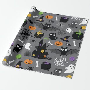 Halloween Pattern Geschenkpapier