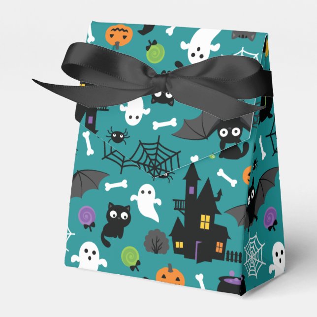 Halloween Pattern Geschenkschachtel (Vorderseite)