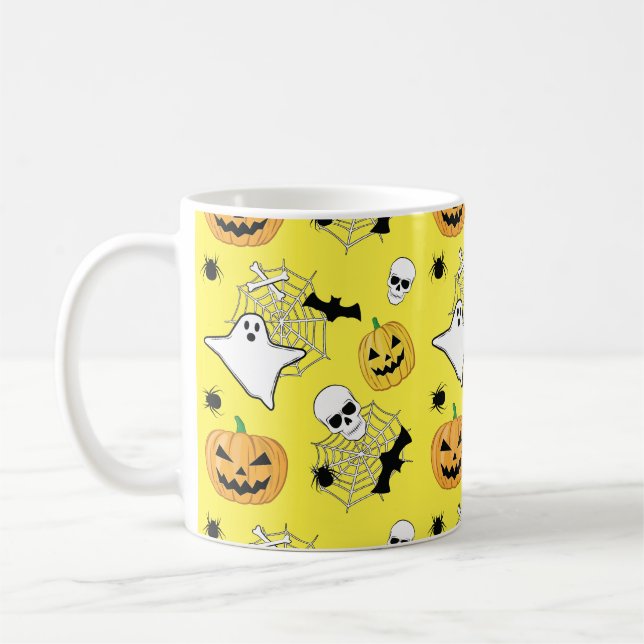 Halloween Pattern Kaffeetasse (Links)