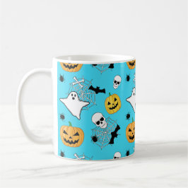 Halloween Pattern Kaffeetasse