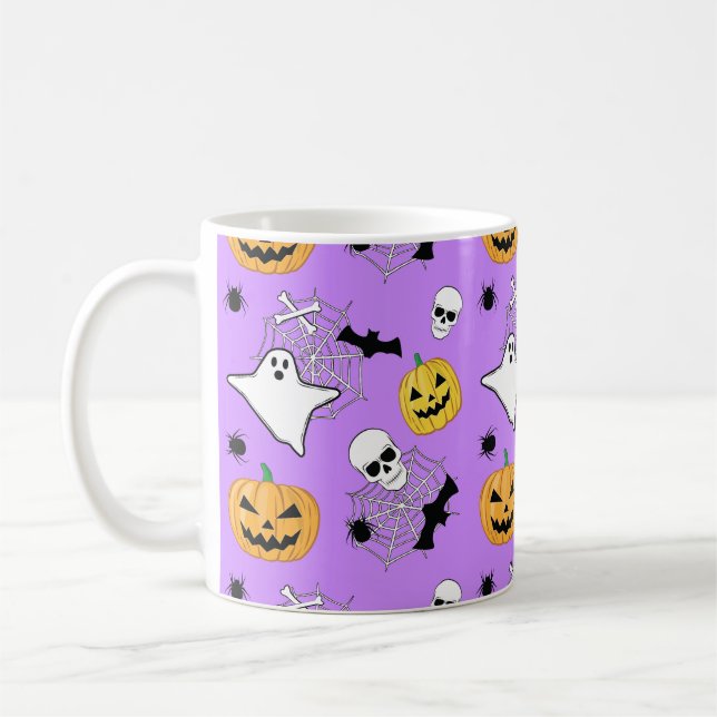 Halloween Pattern Kaffeetasse (Links)