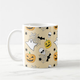 Halloween Pattern Kaffeetasse