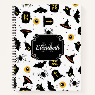 Halloween Pattern Notizbuch