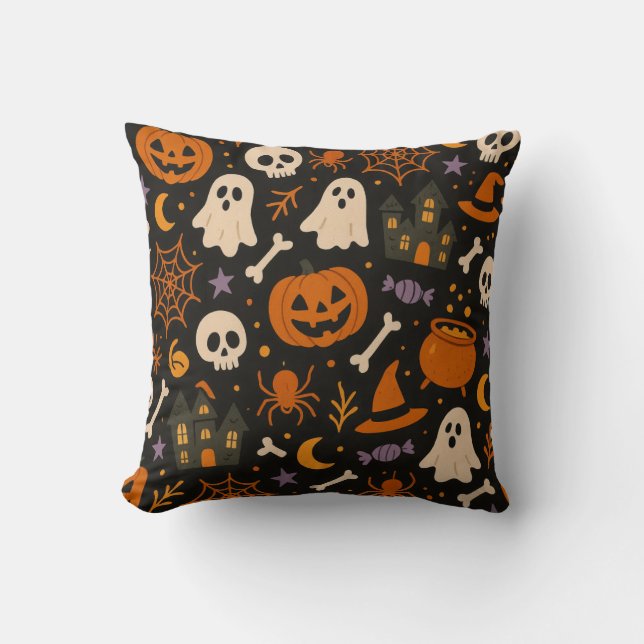 halloween pattern pillow kissen (Vorderseite)