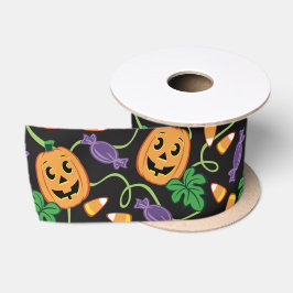 HALLOWEEN PATTERN SATIN RIBBON SATINBAND
