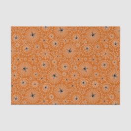 Halloween Pattern | Spinnen auf Spinnennetzen Seidenpapier