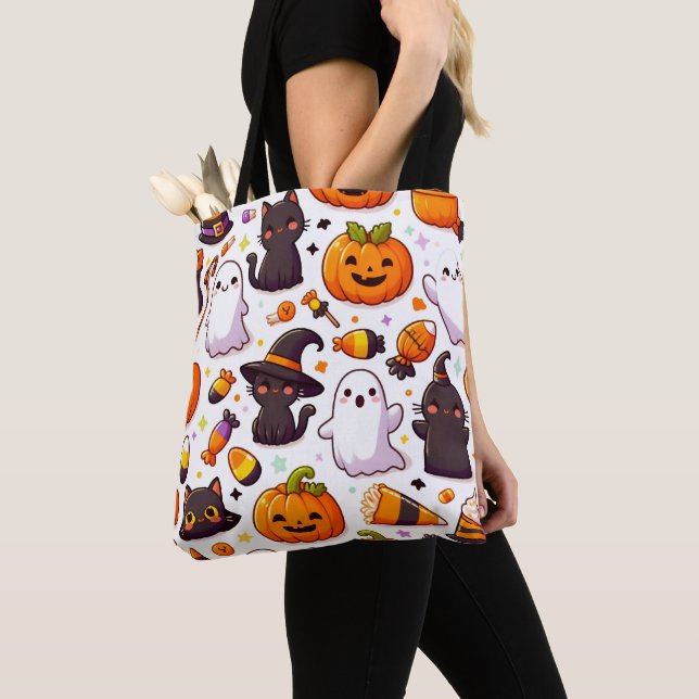 Halloween Pattern Tasche (Von Nahem)
