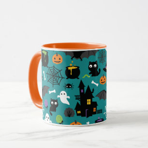 Halloween Pattern Tasse